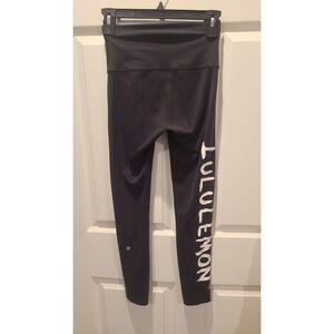 Lululemon Wunder Train High Rise Tight Ed Curtis Leggings Women's Size 4 Black
